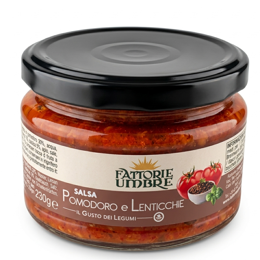 Salsa Pomodoro e Lenticchie Fattorie Umbre 230g