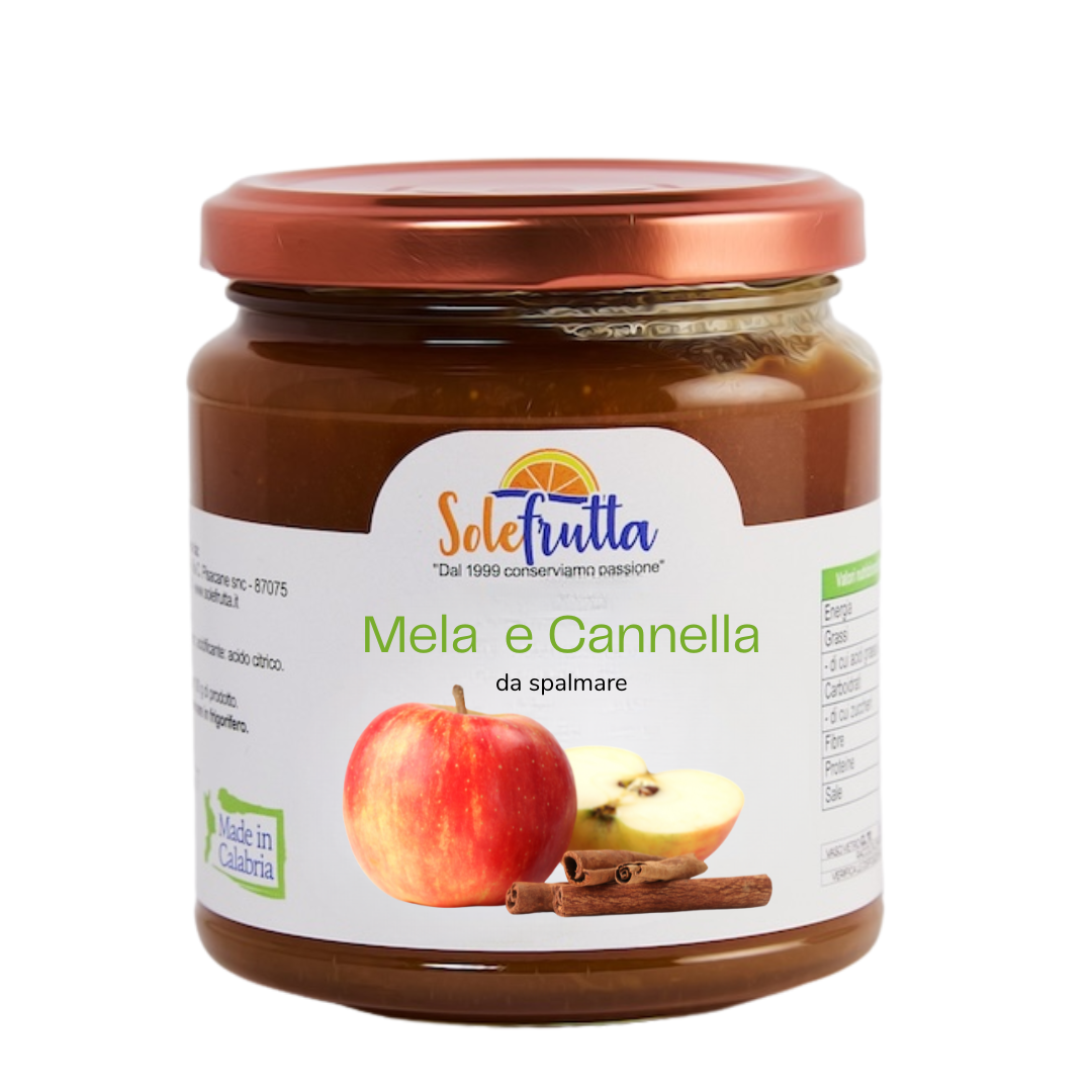 Confettura extra di Mela e Cannella con 82% di frutta italiana "Solefrutta" 240g