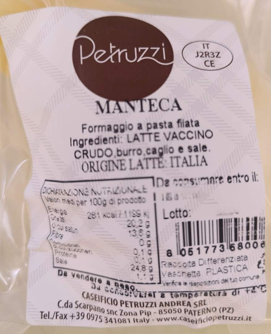 Burrino o Manteca Petruzzi 300g