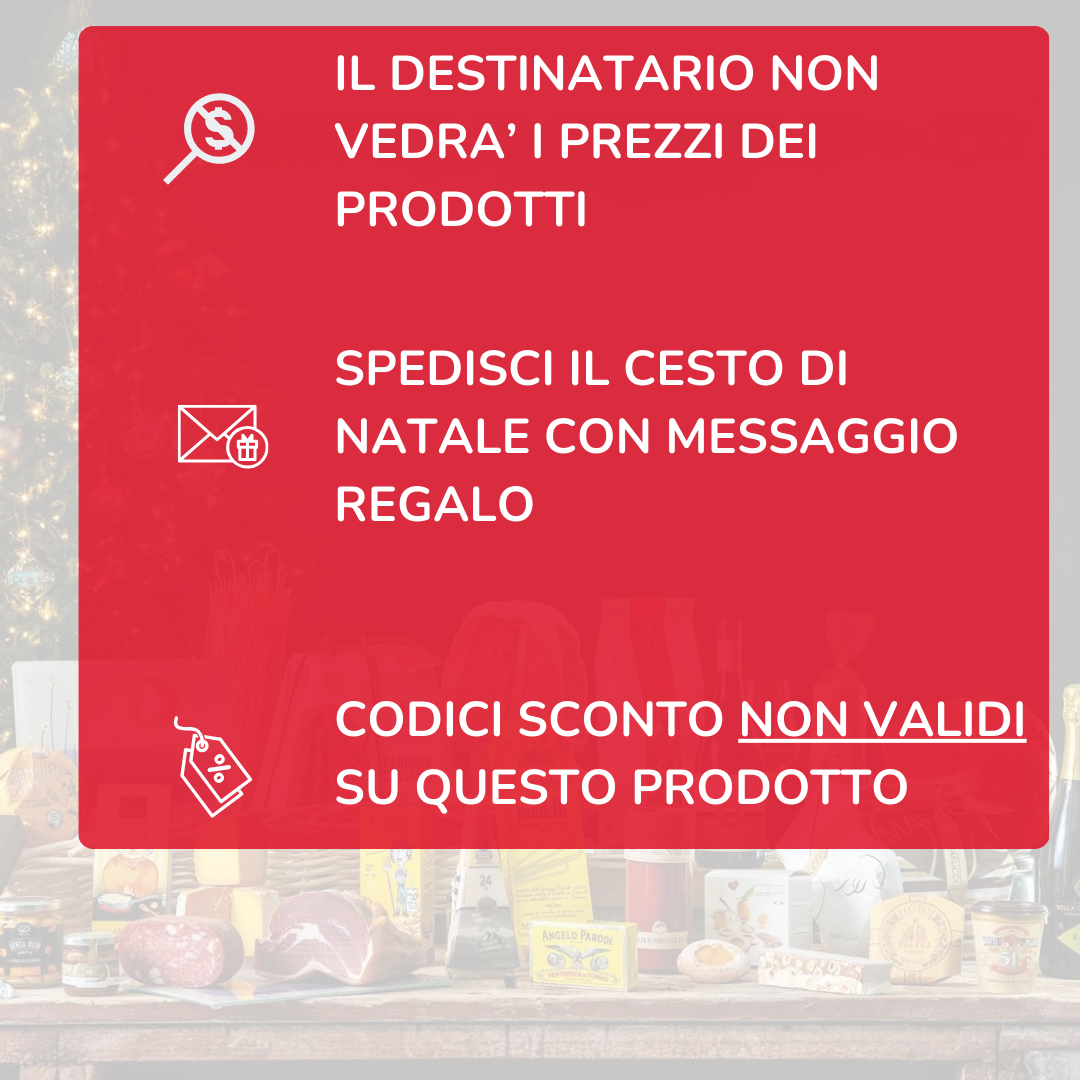 Cesto di Natale "Doni" - Aperitivo del Buongustaio - 6 prodotti selezionati