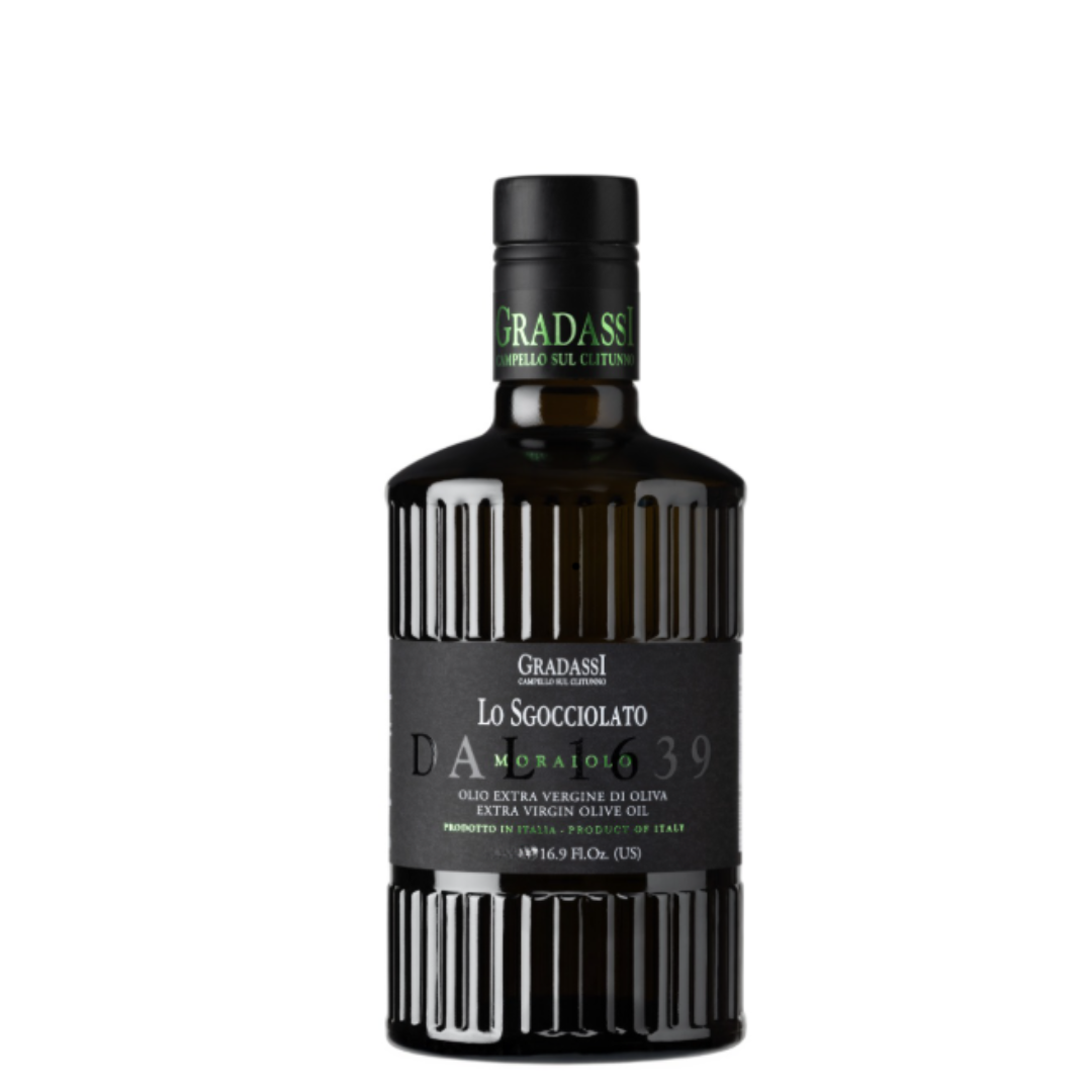 Olio E.V.O. "Lo Sgocciolato" Monovarietale Muraiolo ricetta Carlo Cracco "Gradassi" 250ml