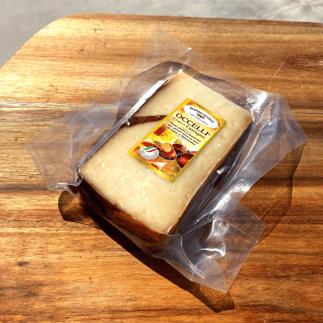 "Occelli in foglie di Castagno" Occelli Affinato alle foglie di Castagno 140g