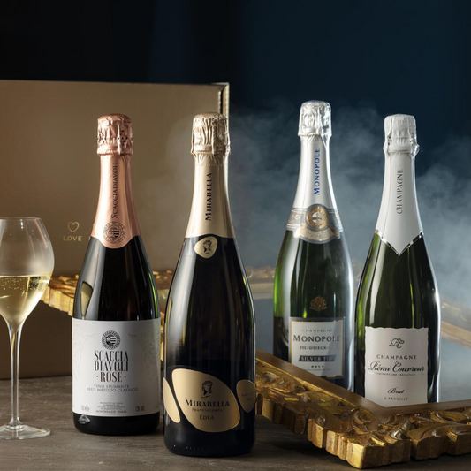 Cesto di Pasqua vini "Superba" - 4 bottiglie Bollicine