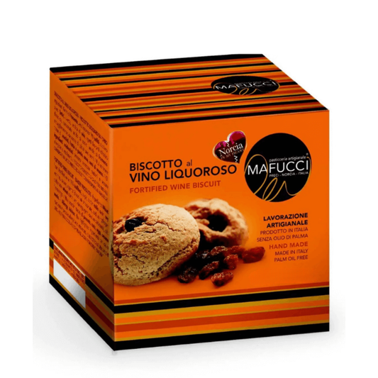 Biscotti al Vino liquoroso in astuccio "Mafucci" 100g