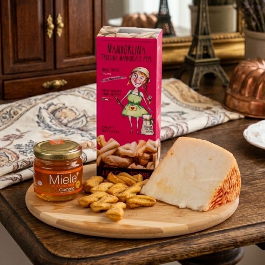 Box Francia - dolce e un pò salato... Caprino, Miele e Snack