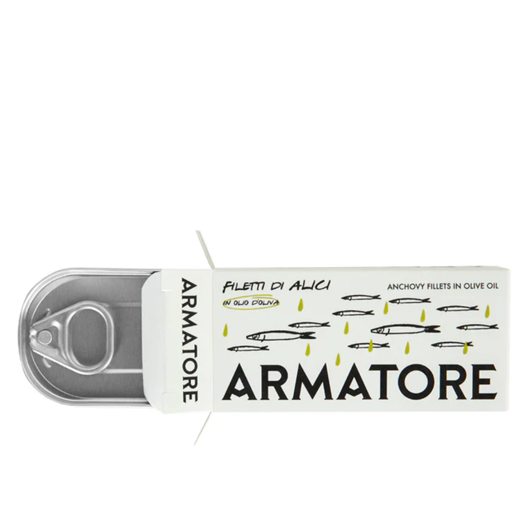 Filetti di Alici in Olio da Pesca Sostenibile Armatore 45g