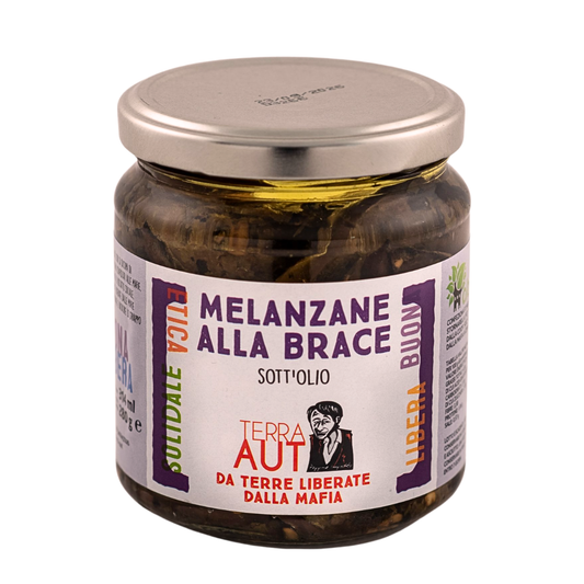 Melanzane alla brace "Terra AUT" da terre liberate dalla mafia Altereco 280g