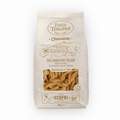 Caserecce classiche Trafilate al Bronzo Pasta Toscana 500g