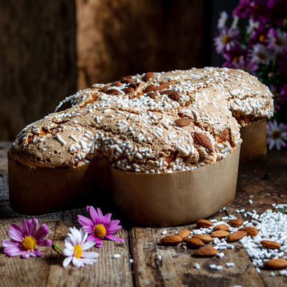 Cesto di Pasqua "Incanto" - Uovo cioccolato fondente & Colomba classica