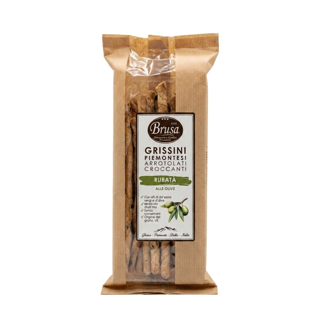 Grissini Piemontesi "Rubatà" alle Olive Brusa 140g