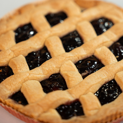 Crostata ai Mirtilli 51% farcitura alla frutta Pasticceria Biellese "Brusa" 400g