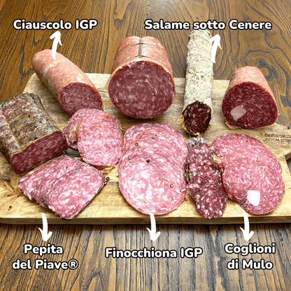 Box degustazione "Salumi d'Italia" - 5 salumi caratteristici