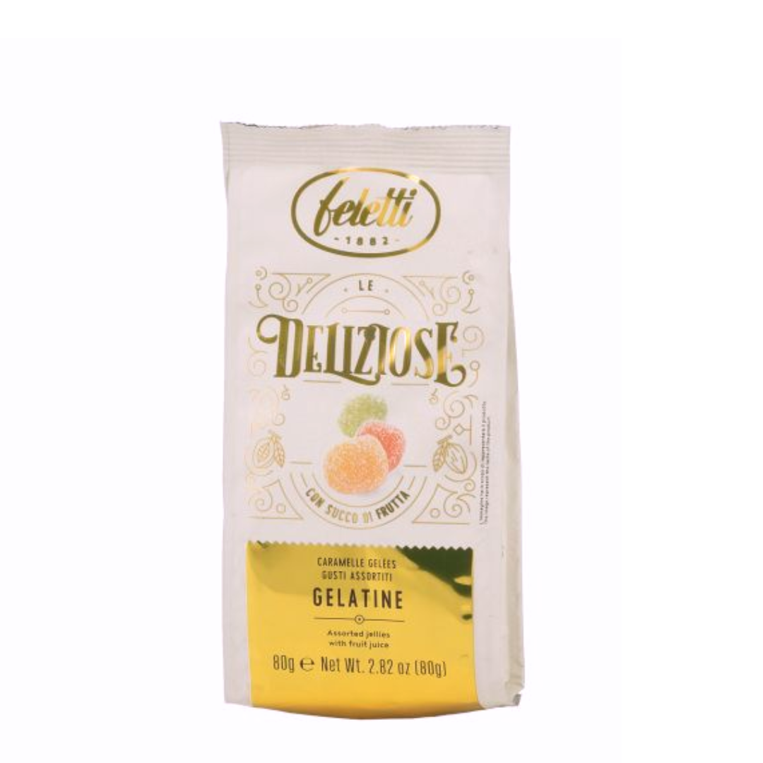Gelatine alla Frutta in sacchetto "Le Deliziose" Feletti 80g