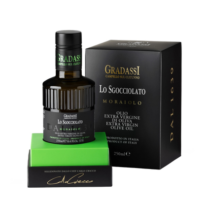 Olio E.V.O. "Lo Sgocciolato" Monovarietale Muraiolo ricetta Carlo Cracco "Gradassi" 250ml