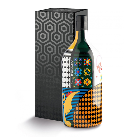 Confezione "Dorazia 3Lt" - Olio E.V.O. Dorazia linea Olea Pop 100% Italiano "Frantoio D'Orazio" in Astuccio 3Lt