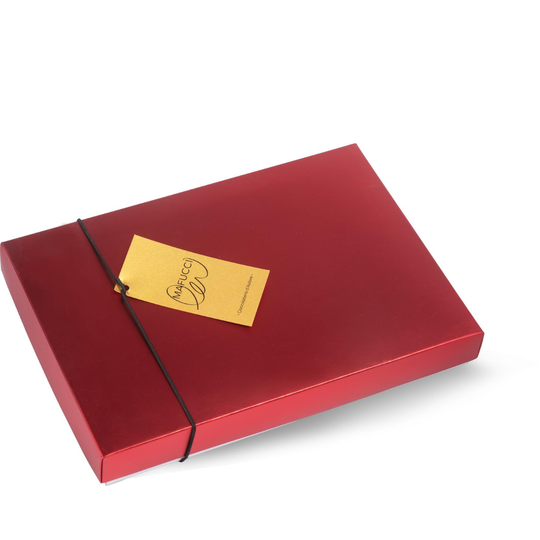 Praline Artigianali Assortite in Scatola Rossa "Mafucci" 15pz 150g