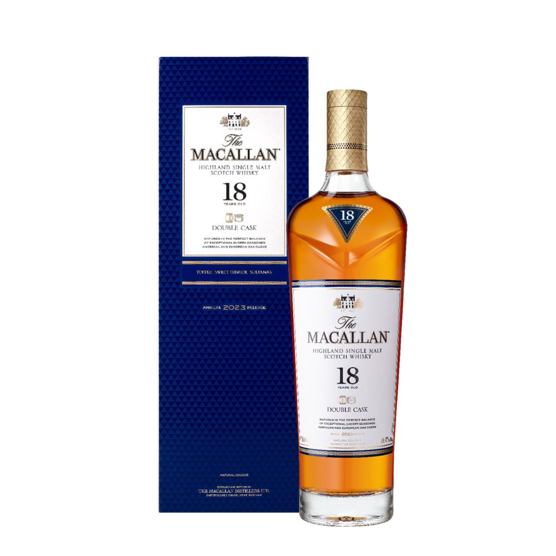 Whisky Double Cask invecchiato 18 anni 43%vol. Rel 2023 The Macallan