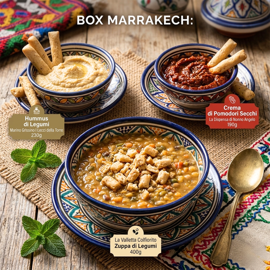 Box Marrakech - Tra spezie e souk... Struzzichini e Zuppa