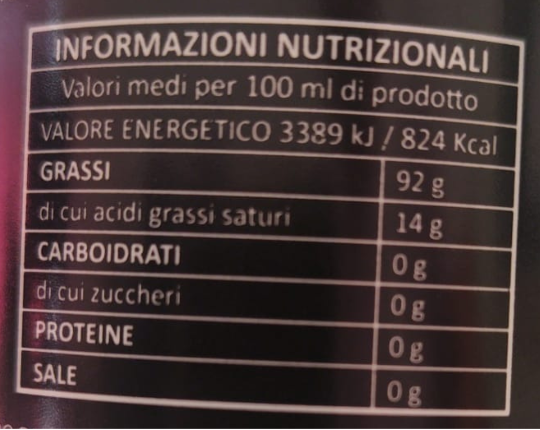 Olio E.V.O. "L'Affiorante" Monocultivar Moraiolo Presidio Slow Food bott.numerate Marfuga 500ml