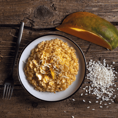 Box ricetta "Zuccone" - Risotto alla Crema di Zucca e Castelmagno - max 6 porzioni