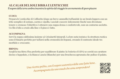 Box Monaco - Al calar del sole... Zuppa di Lenticchie abbinata a birre artigianali
