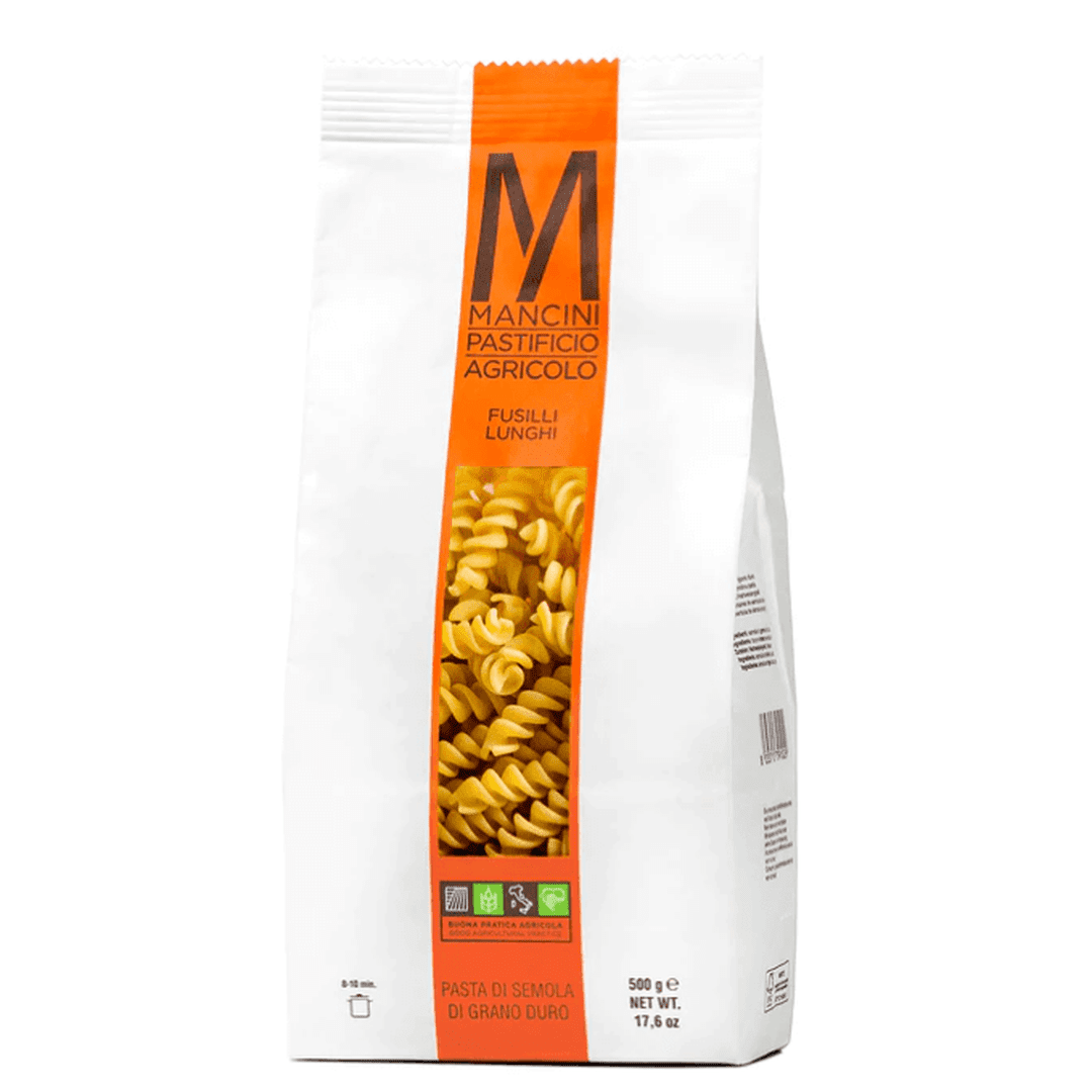 Fusilli Lunghi Trafilati al Bronzo con Grano Autoprodotto Mancini 500g