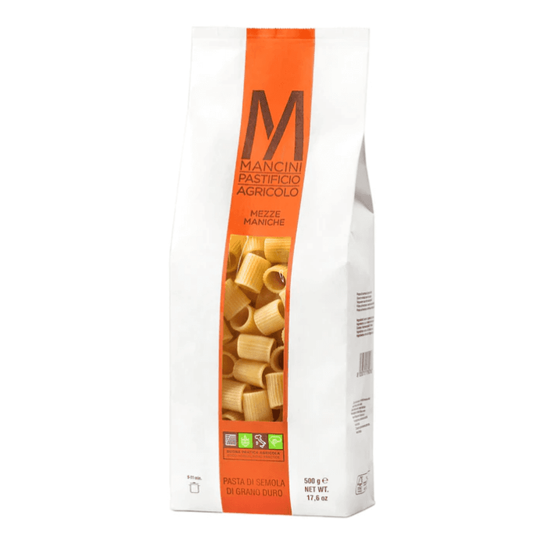 Mezze Maniche Trafilati al Bronzo con Grano Autoprodotto Mancini 500g