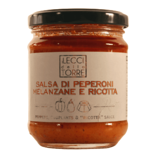 Salsa di Peperoni, Melanzane e Ricotta "I Lecci della Torre" 180g