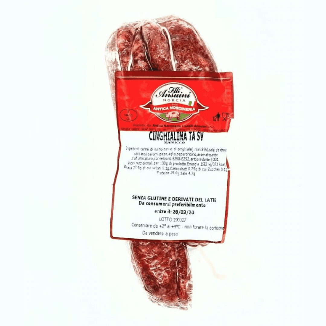 Salsicce "Cinghialine" di Norcia Ansuini 200g